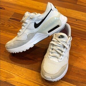 Nike Air Max White and Gray Sneakers